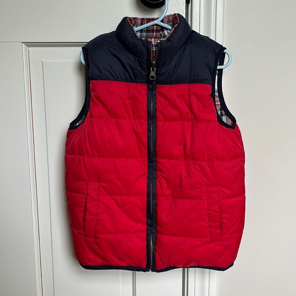 Little boys reversible Janie and Jack vest